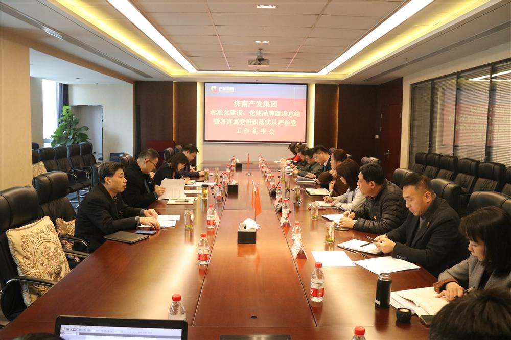 集團(tuán)黨委召開黨組織標(biāo)準(zhǔn)化建設(shè)、 黨建品牌建設(shè)活動總結(jié)暨各直屬黨組織落實從嚴(yán)治黨工作匯報會議
